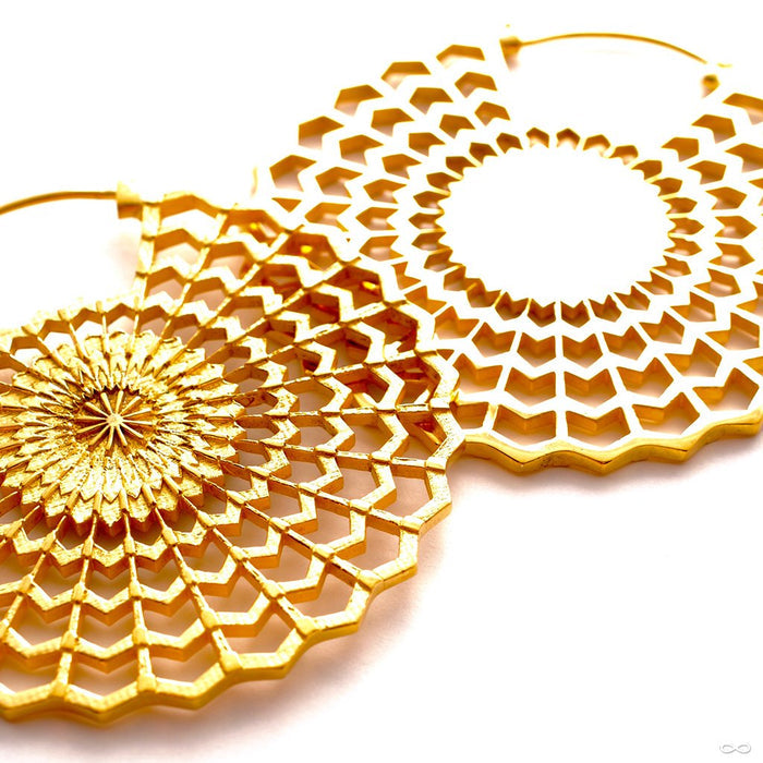 Electric Heart from Maya Jewelry in Yellow-gold-plated Brass