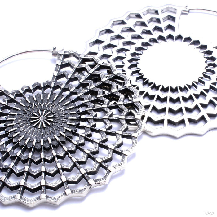 Electric Heart from Maya Jewelry in White Brass