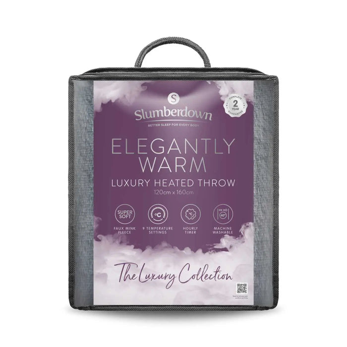 Elegantly Warm Luxury Heated Throw Slumberdown