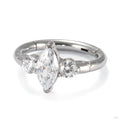 Engaged Gem Clicker in Titanium with Clear CZ from Diablo Organics
