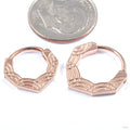 Erte Clicker from Tether Jewelry in rose gold in various sizes