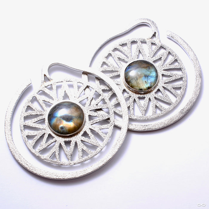Essence Puj Ju Hoops with Labradorite from Diablo Organics