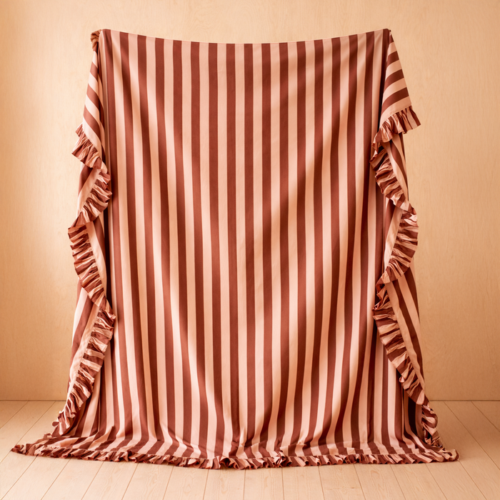 Desert Rose Stripes (Terracotta & Whisper Pink) / Full/Queen