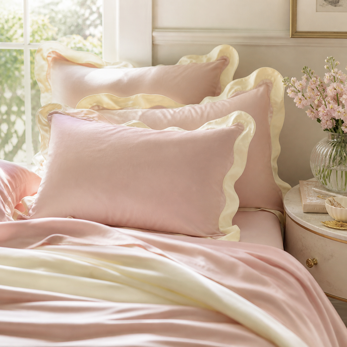 Whisper Pink and Butter Yellow / Standard