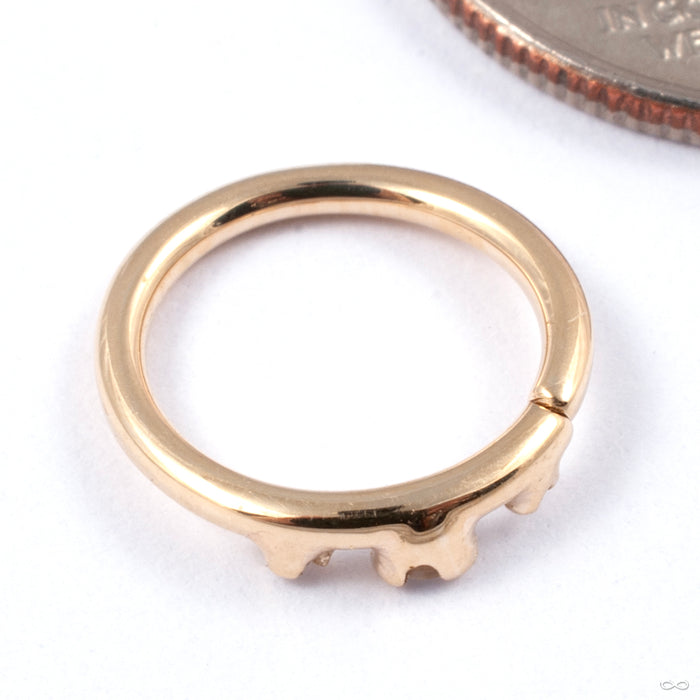 Everythingness Seam Ring in Gold from Pupil Hall yellow gold back view