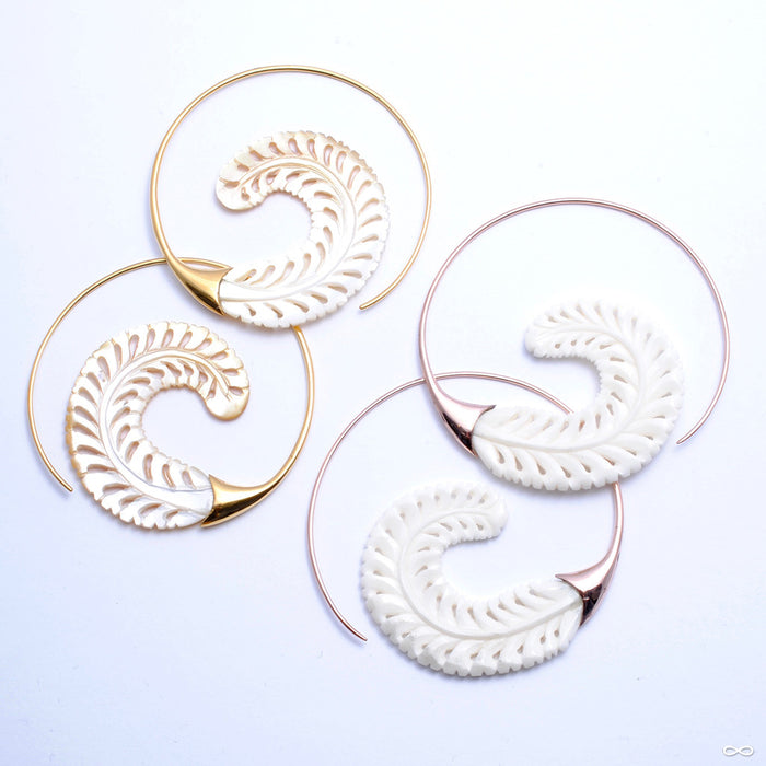 Fairweather Frond Earrings from Maya Jewelry in Assorted Metals