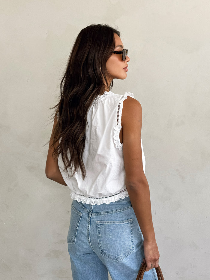 Fall Into You Embroidered Top - Stitch And Feather