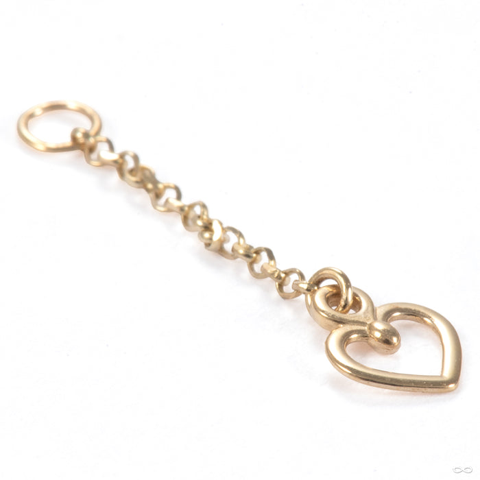 Falling For You Charm in 14k Yellow Gold from Hialeah