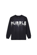 Fallout Wide Long Sleeve Black Tee with Oversized Fit and Textured Jersey Fabric
