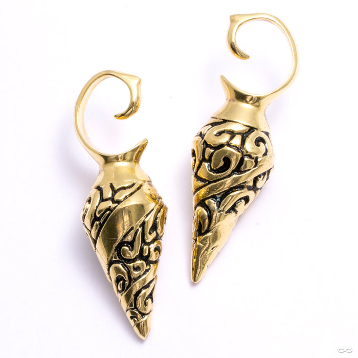 Filigree Pendulum Weights from Namaste Nomadas in yellow brass