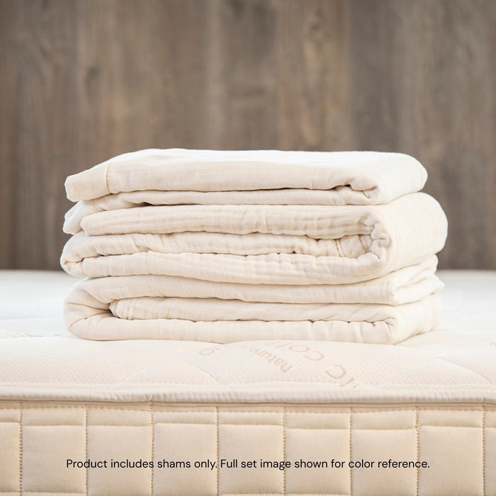 Final Sale! Organic Cotton Muslin Sham Set