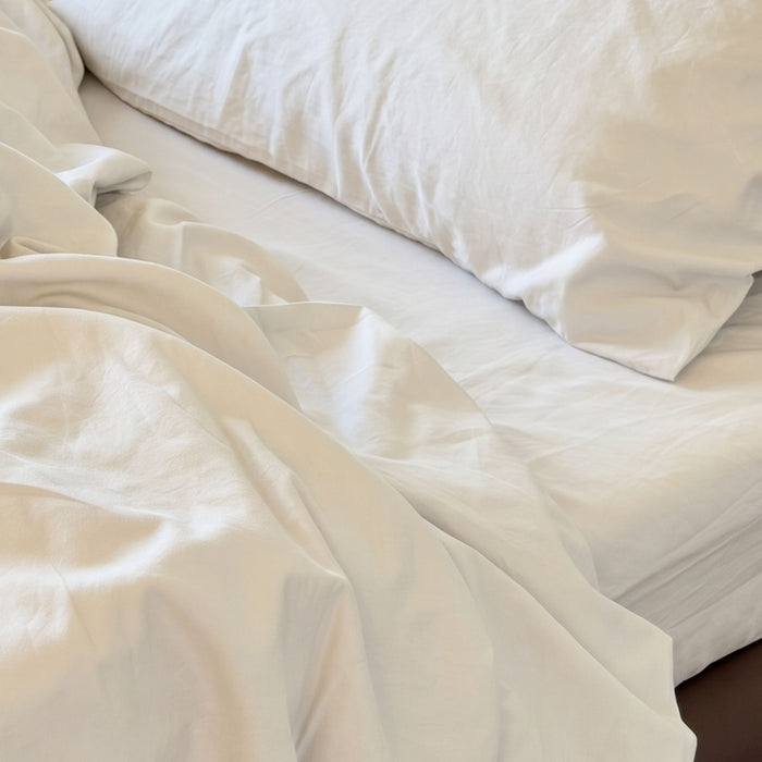 Final Sale! Organic Cotton Percale Fitted Sheet