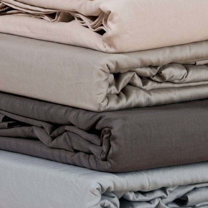 Final Sale! Organic Cotton Sateen Duvet Cover & Sham Set
