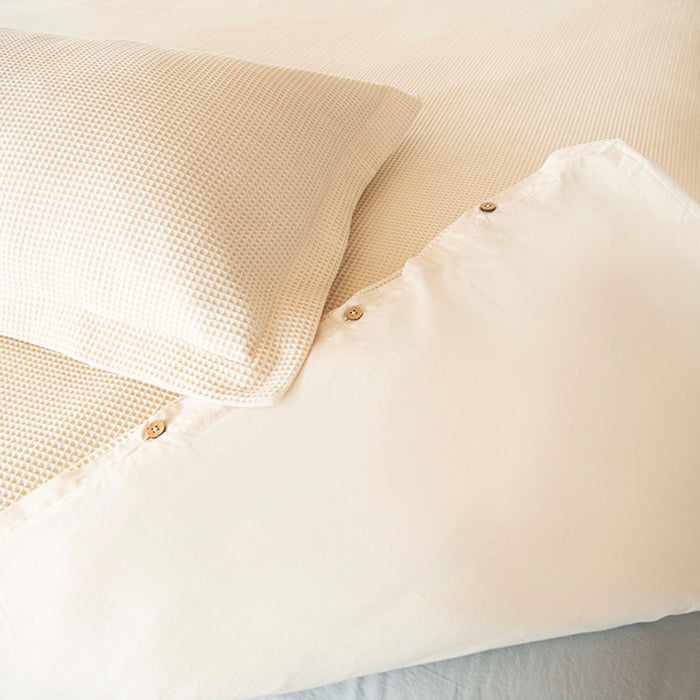 Final Sale! Organic Cotton Waffle Duvet Cover