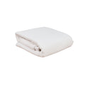 A folded waffle duvet cover against a white background #color_arctic-snow