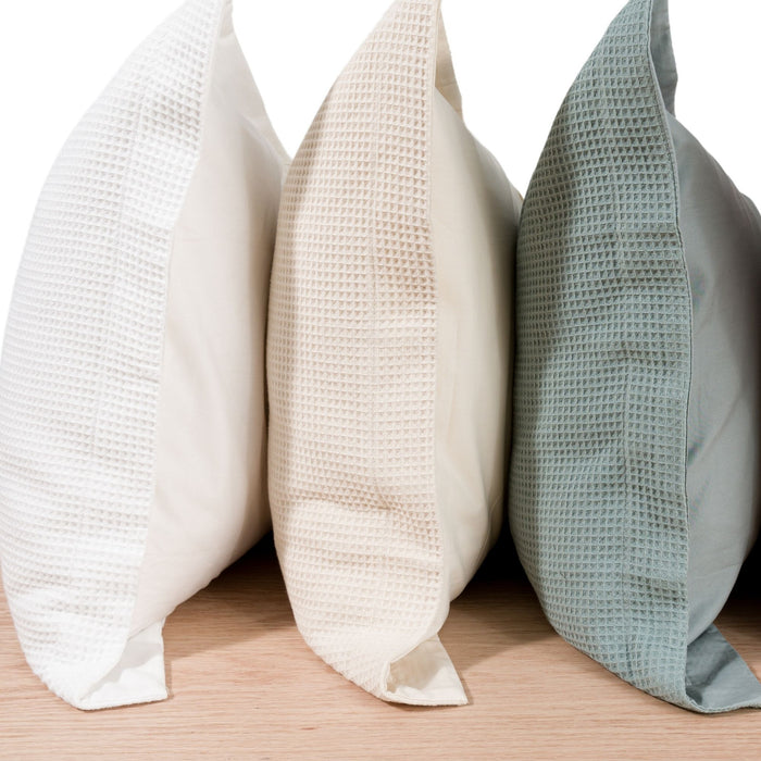 Final Sale! Organic Cotton Waffle Sham Set