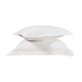 Two pillow shams on a white background. #color_arctic snow