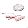 Fleck Earrings from Maya Jewelry in Rose-gold-plated Copper