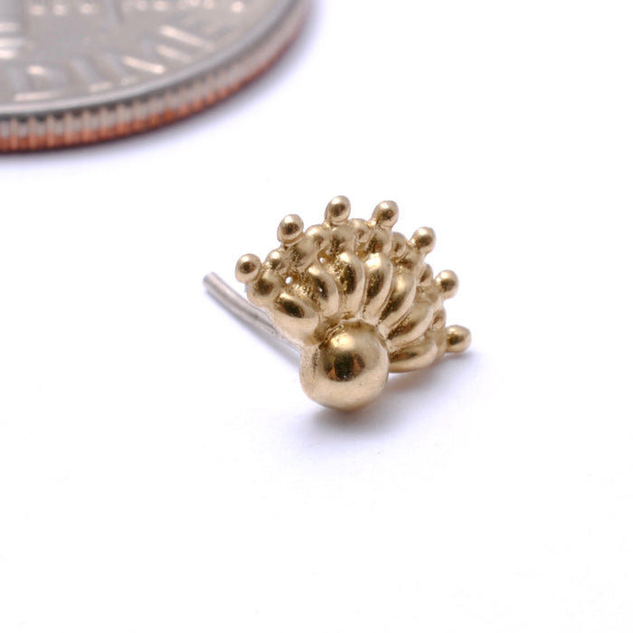 Flux Press-fit End in Gold from Regalia in yellow gold