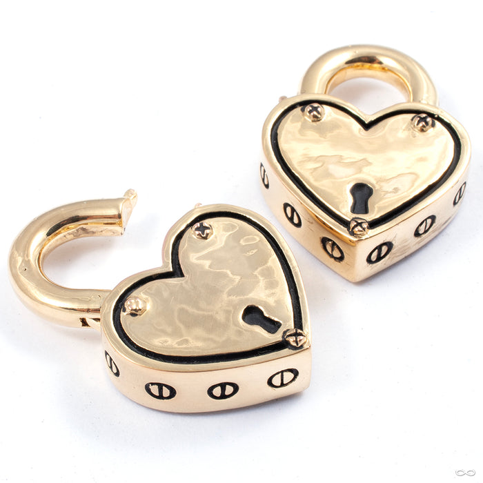 Forever Yours from Maya Jewelry open detail in yellow gold plated brass