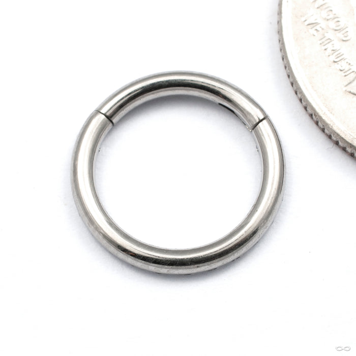 Forward-facing Gem Clicker in Titanium from Diablo Organics back view