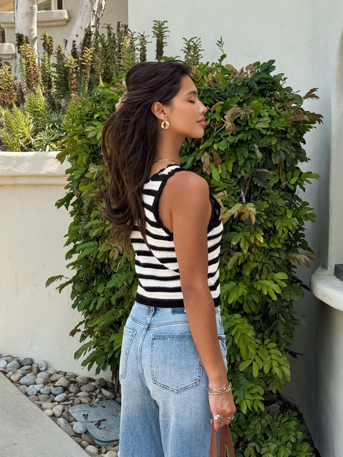 Frankie Stripe Knit Tank - Final Sale - Stitch And Feather