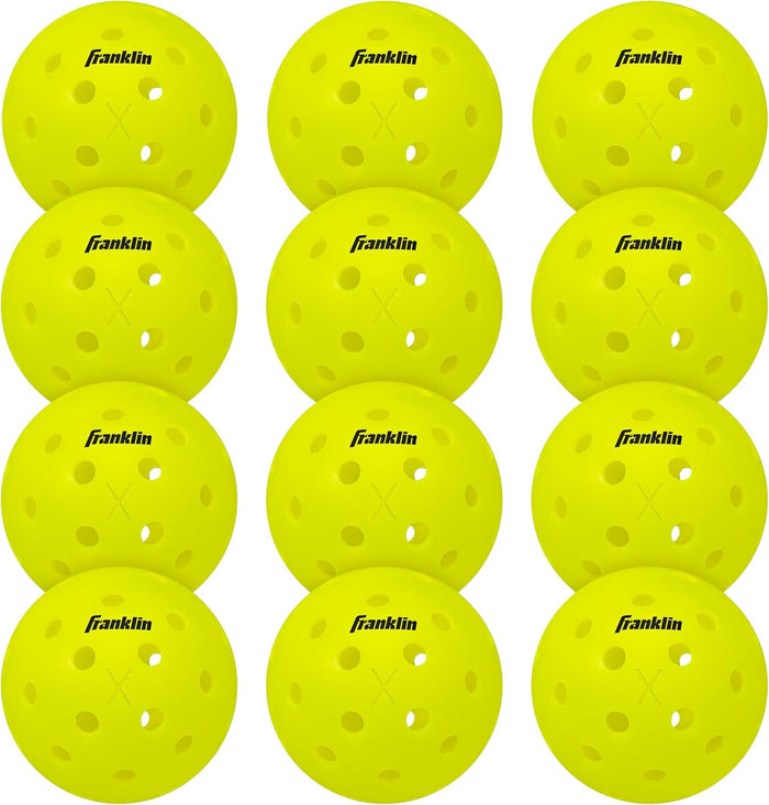 Franklin Sports X-40 Outdoor Pickleballs - Official Ball of USA Pickleball, APP Tour + US Open - Regulation Size