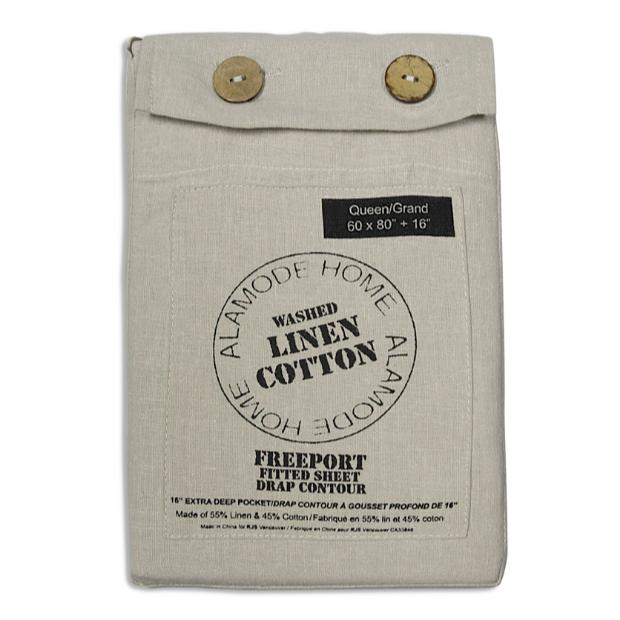 Freeport Linen Cotton Fitted Sheet