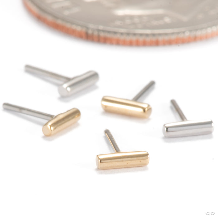 Funfetti Press-fit End in Gold from Ember Body Jewelry in assorted materials