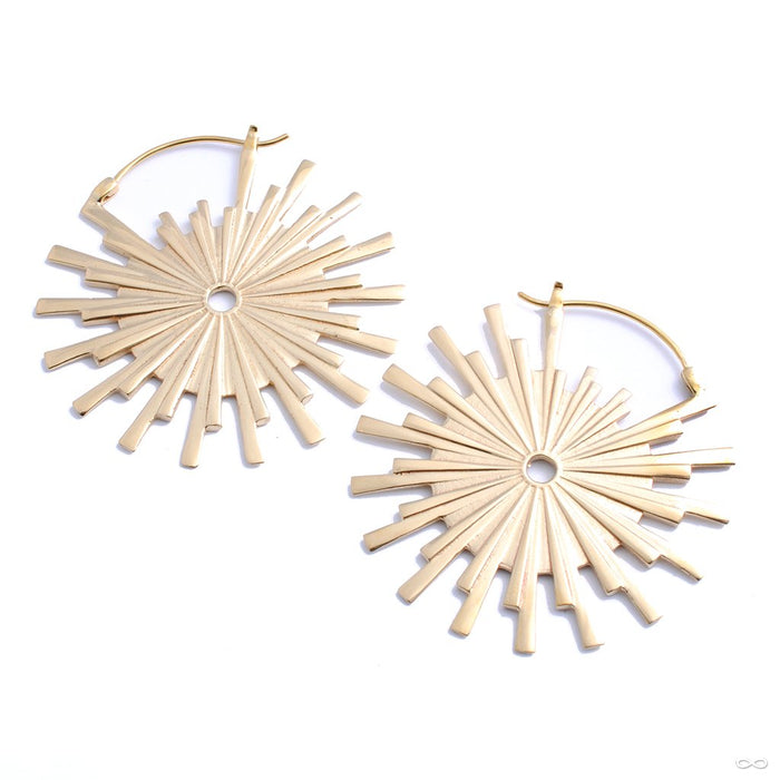 Galaxy Earrings from Buddha Jewelry in brass