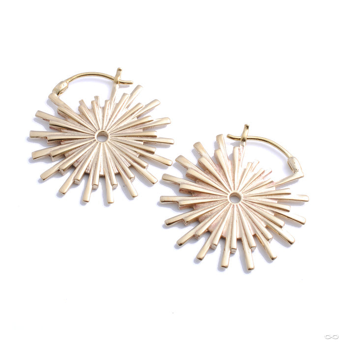Galaxy Earrings from Buddha Jewelry in brass