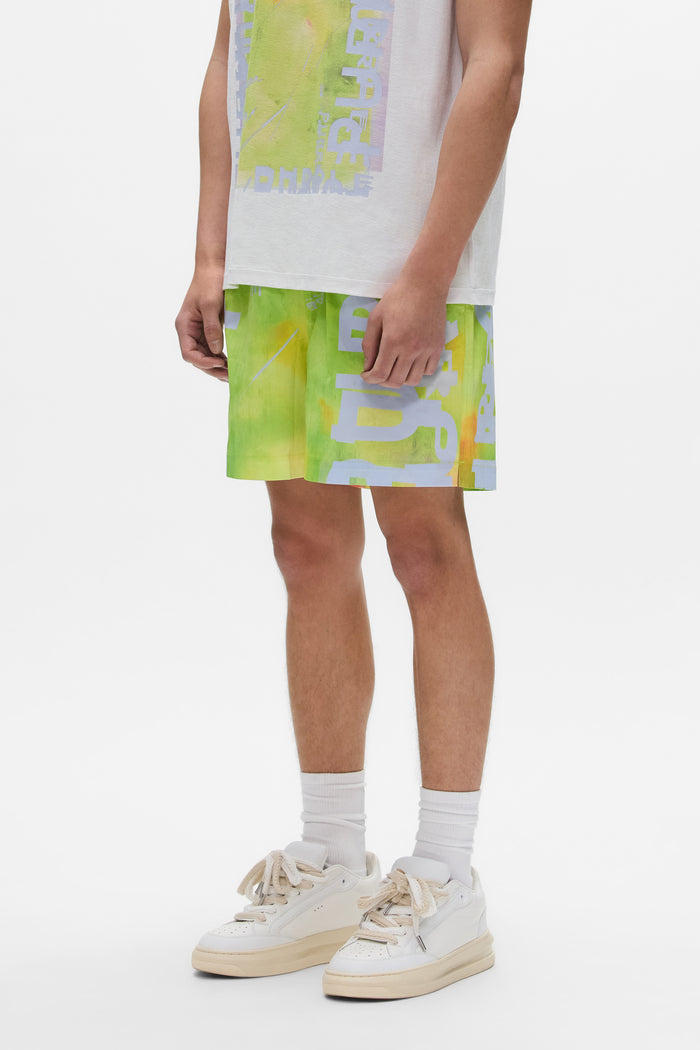 Gateway All Around Short in woven polyester with water repellent treatment and elastic waistband