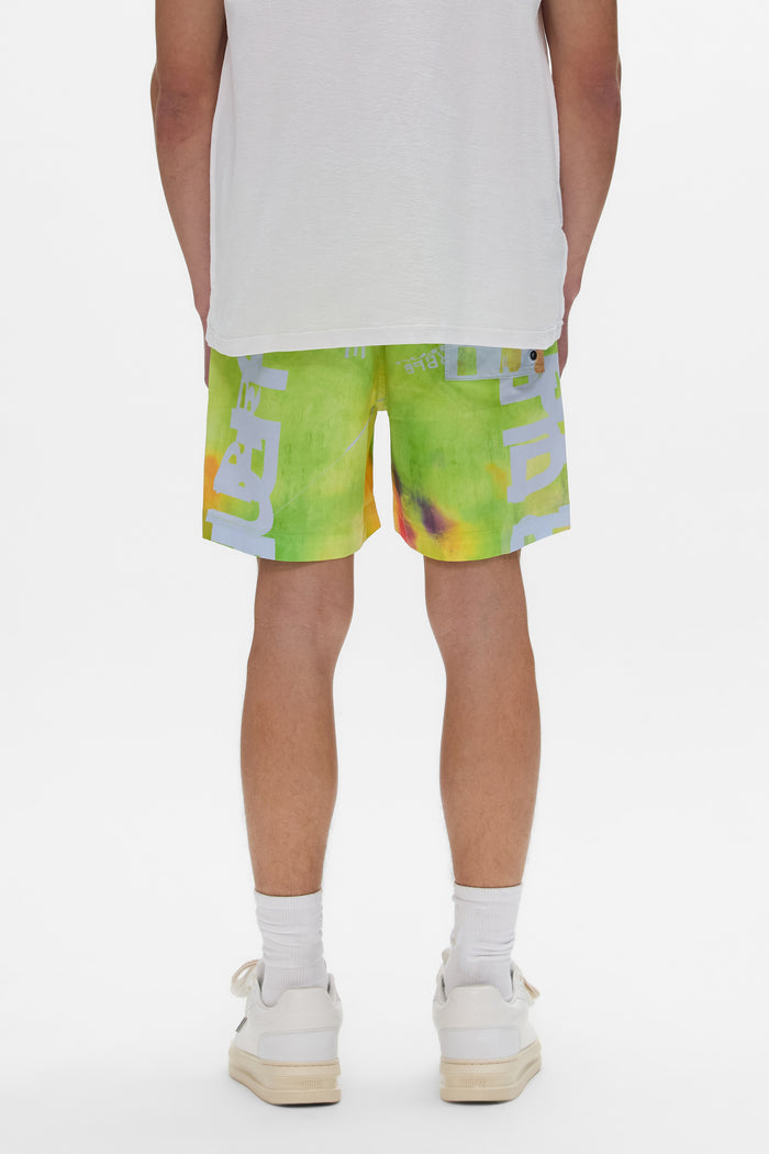 Gateway All Around Short Swimwear with elastic waistband and digital printed design
