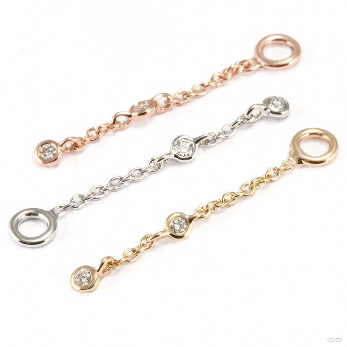 Gemmed Orbit Charm in Gold from Tether Jewelry group photo