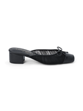 Geneva Tulle Mule in Black - Stitch And Feather