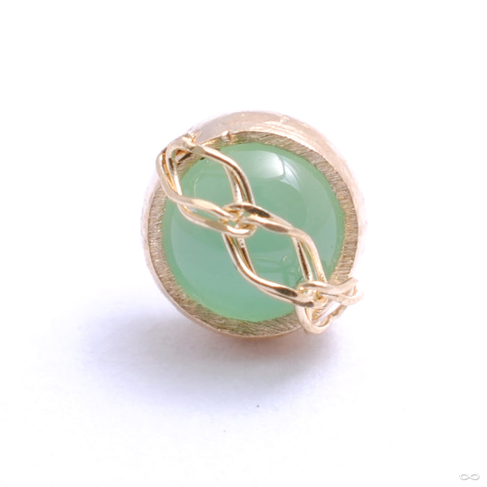 Get Money Press-fit End in Gold from Pupil Hall with chalcedony