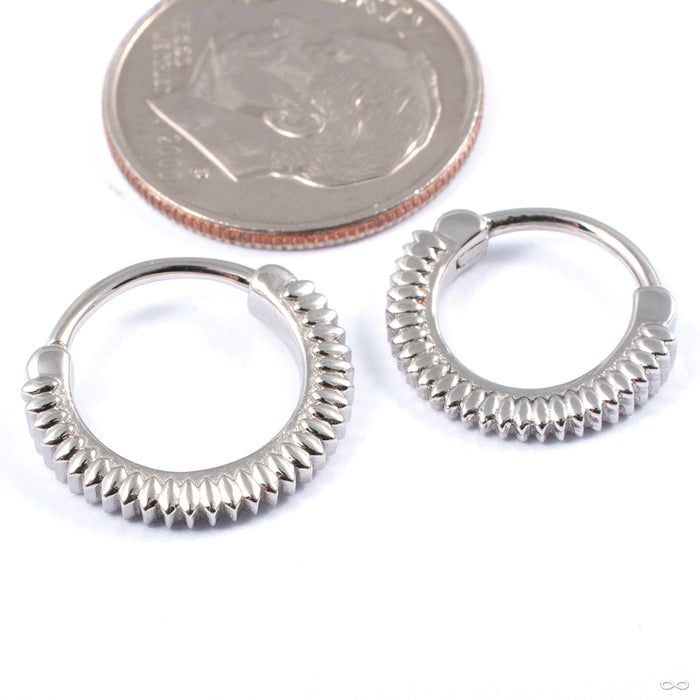Giger Clicker from Tether Jewelry in various sizes in stainless steel