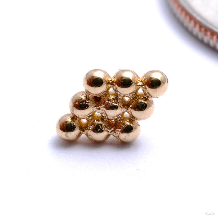 Gita Press-fit End in Gold from Quetzalli in yellow gold