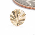 God Rays Press-fit End in 14k Yellow Gold from Seasons Handmade