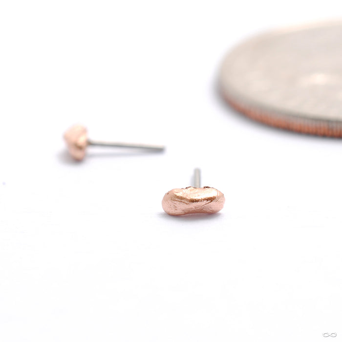 Gold Glimmer Press-fit End in Gold from Pupil Hall in rose gold