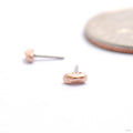 Gold Glimmer Press-fit End in Gold from Pupil Hall in rose gold