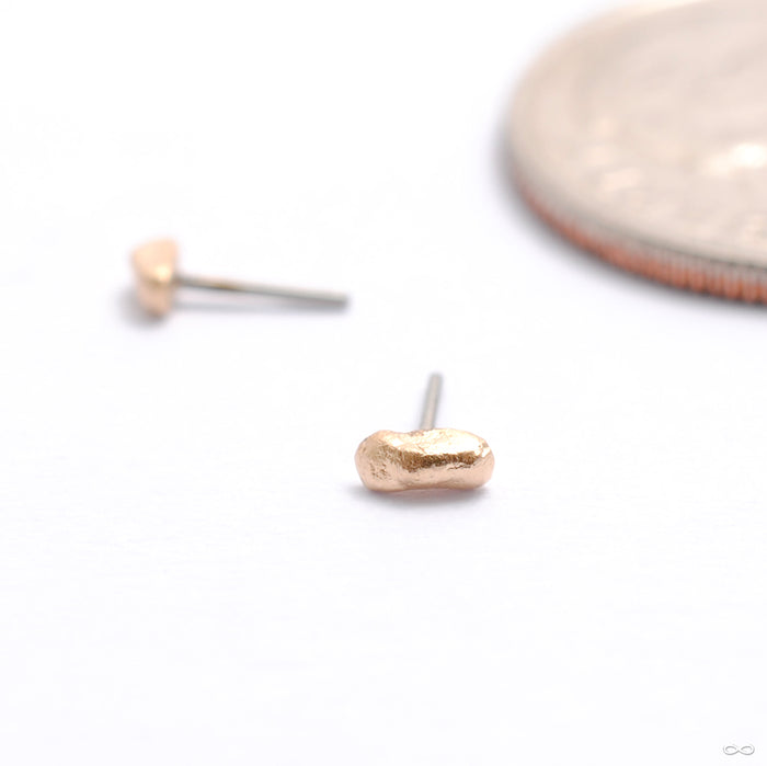 Gold Glimmer Press-fit End in Gold from Pupil Hall in yellow gold