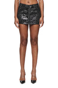 Gothic Flag Hotfix Skirt with all-over print design in hotfix crystals, 100% cotton.