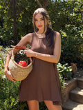 Greta Linen Mini Dress - Stitch And Feather