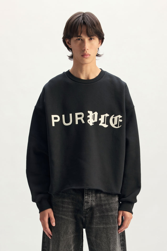 Half & Half Crewneck Sweater