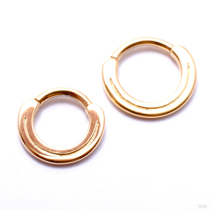 Halo Clicker from Tether Jewelry in yellow gold