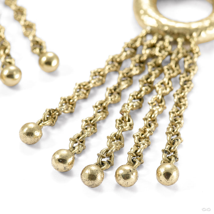 Hammered Chainlink Clicker Weights from Symmetry Body Jewelry chain detail