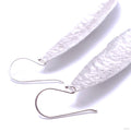 Hammered Leaf Earrings from Diablo Organics in silver