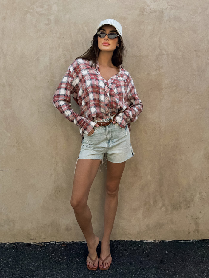 Harvest Oversized Flannel - Stitch And Feather