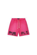 Haze Short Bright Rose Heavyweight Fleece Relaxed Fit with Elastic Waistband